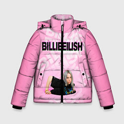 Куртка зимняя для мальчика Billie Eilish: Pink Mood, цвет: 3D-черный