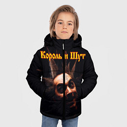 Куртка зимняя для мальчика Король и Шут Анархия спина, цвет: 3D-черный — фото 2