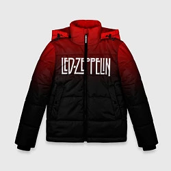 Куртка зимняя для мальчика Led Zeppelin, цвет: 3D-красный