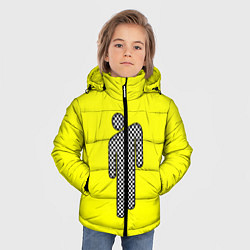 Куртка зимняя для мальчика Billie Eilish: Grid Manikin, цвет: 3D-черный — фото 2