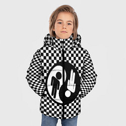 Куртка зимняя для мальчика Billie Eilish: Yin-Yang, цвет: 3D-черный — фото 2