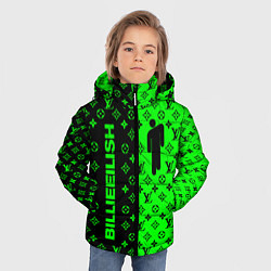 Куртка зимняя для мальчика BILLIE EILISH x LV Green, цвет: 3D-красный — фото 2