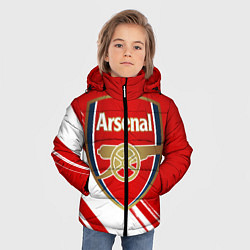Куртка зимняя для мальчика Arsenal, цвет: 3D-светло-серый — фото 2