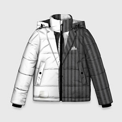 Куртка зимняя для мальчика Двойной костюм, цвет: 3D-черный