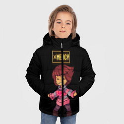 Куртка зимняя для мальчика UNDERTALE FRISK, цвет: 3D-черный — фото 2