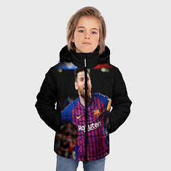 Куртка зимняя для мальчика Месси, цвет: 3D-черный — фото 2