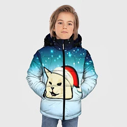 Куртка зимняя для мальчика Woman yelling at cat, цвет: 3D-красный — фото 2