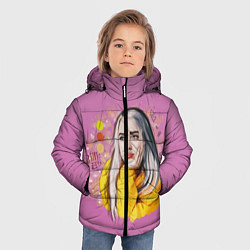 Куртка зимняя для мальчика BILLIE EILISH, цвет: 3D-черный — фото 2