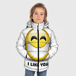 Куртка зимняя для мальчика I like you, цвет: 3D-красный — фото 2