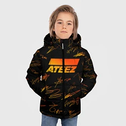 Куртка зимняя для мальчика ATEEZ АВТОГРАФЫ, цвет: 3D-светло-серый — фото 2