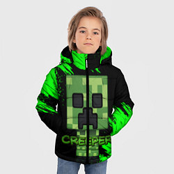 Куртка зимняя для мальчика MINECRAFT CREEPER, цвет: 3D-светло-серый — фото 2