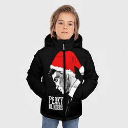 Куртка зимняя для мальчика Новогодний Острые Козырьки, цвет: 3D-светло-серый — фото 2