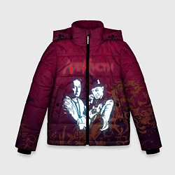 Куртка зимняя для мальчика Агата Кристи, цвет: 3D-черный