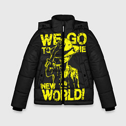 Куртка зимняя для мальчика One Piece We Go World, цвет: 3D-черный