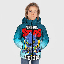 Куртка зимняя для мальчика BRAWL STARS WEREWOLF LEON, цвет: 3D-черный — фото 2