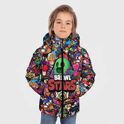 Куртка зимняя для мальчика BRAWL STARS SPIKE, цвет: 3D-черный — фото 2