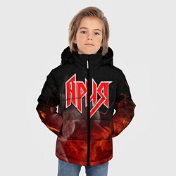Куртка зимняя для мальчика АРИЯ, цвет: 3D-черный — фото 2