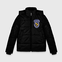 Куртка зимняя для мальчика STARS НА СПИНЕ, цвет: 3D-черный