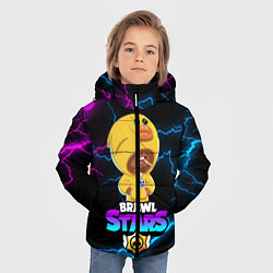 Куртка зимняя для мальчика BRAWL STARS SALLY LEON, цвет: 3D-красный — фото 2