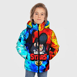Куртка зимняя для мальчика BRAWL STARS BULL, цвет: 3D-черный — фото 2