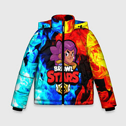 Куртка зимняя для мальчика BRAWL STARS SHELLY, цвет: 3D-черный