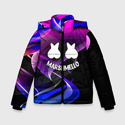 Куртка зимняя для мальчика МАРШМЕЛЛОУ, цвет: 3D-черный