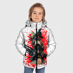 Куртка зимняя для мальчика Bloodhound 3D White, цвет: 3D-черный — фото 2