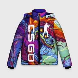 Куртка зимняя для мальчика CS GO HYPERBEAST, цвет: 3D-черный