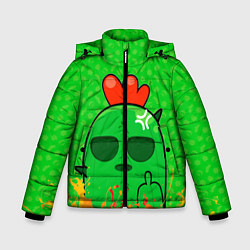 Куртка зимняя для мальчика Spike brawl satars, цвет: 3D-черный