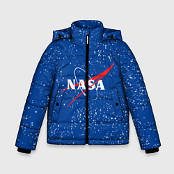 Куртка зимняя для мальчика NASA, цвет: 3D-черный