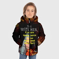 Куртка зимняя для мальчика Ведьмаку заплатите, цвет: 3D-красный — фото 2