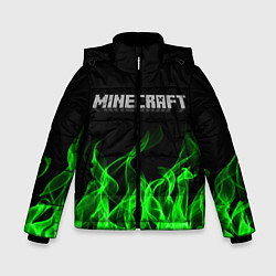 Куртка зимняя для мальчика MINECRAFT FIRE, цвет: 3D-черный