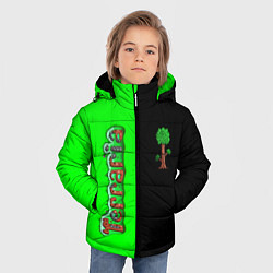Куртка зимняя для мальчика Terraria, цвет: 3D-светло-серый — фото 2