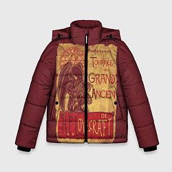 Куртка зимняя для мальчика Cthulhu, цвет: 3D-черный
