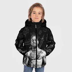 Куртка зимняя для мальчика CONOR McGREGOR, цвет: 3D-черный — фото 2