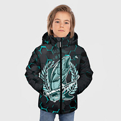 Куртка зимняя для мальчика Go Fishing!, цвет: 3D-светло-серый — фото 2