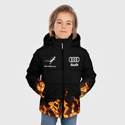 Куртка зимняя для мальчика Audi Ауди, цвет: 3D-черный — фото 2