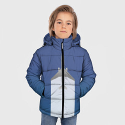 Куртка зимняя для мальчика Человек летающий, цвет: 3D-черный — фото 2