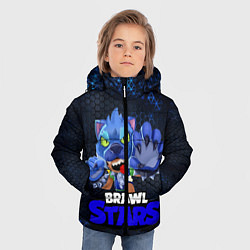 Куртка зимняя для мальчика Brawl Stars Blue Hex, цвет: 3D-черный — фото 2