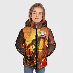Куртка зимняя для мальчика DOOM, цвет: 3D-светло-серый — фото 2