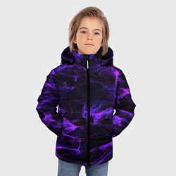Куртка зимняя для мальчика Текстуры, цвет: 3D-черный — фото 2