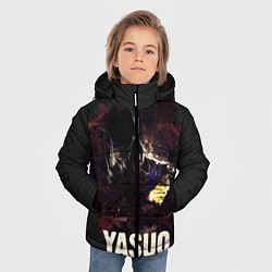 Куртка зимняя для мальчика Yasuo, цвет: 3D-черный — фото 2