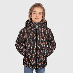 Куртка зимняя для мальчика Растерянный Траволта, цвет: 3D-черный — фото 2