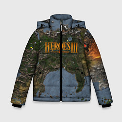 Куртка зимняя для мальчика ГЕРОИ 3, цвет: 3D-черный