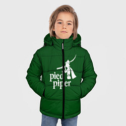 Куртка зимняя для мальчика Пегий дудочник, цвет: 3D-светло-серый — фото 2