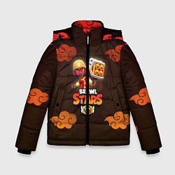 Куртка зимняя для мальчика Brawl Stars Lion Dance Brock, цвет: 3D-черный