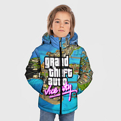 Куртка зимняя для мальчика GRAND THEFT AUTO:VICE CITY, цвет: 3D-светло-серый — фото 2