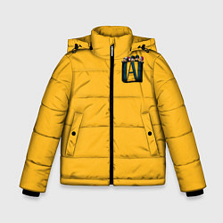 Куртка зимняя для мальчика Моя геройская академия, цвет: 3D-красный