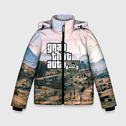 Куртка зимняя для мальчика Grand Theft Auto 5, цвет: 3D-красный