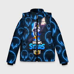 Куртка зимняя для мальчика Brawl Stars Wizard Barley, цвет: 3D-черный